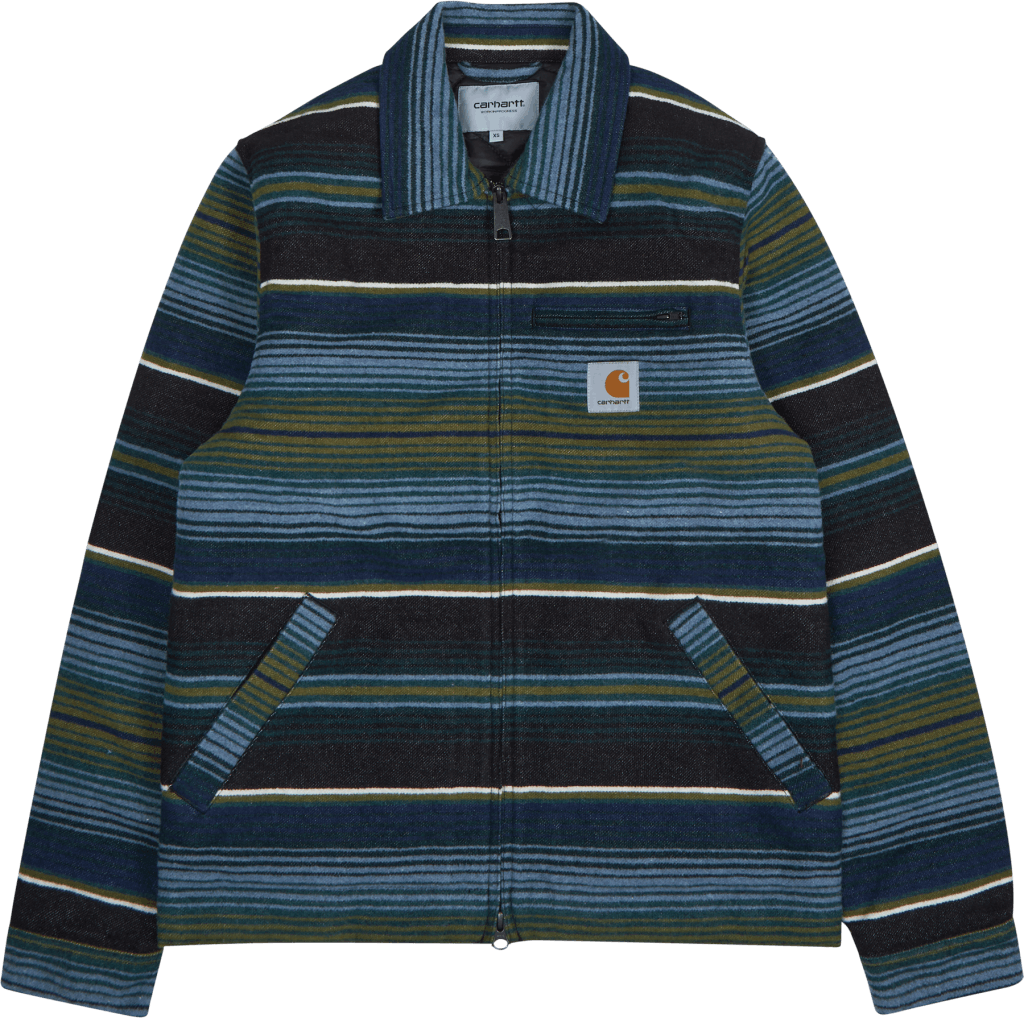Detroit Tuscon Jacket 65/30/5% Tuscon Stripe, Black, Male, Kläder, jackor, Flerfärgad, XS
