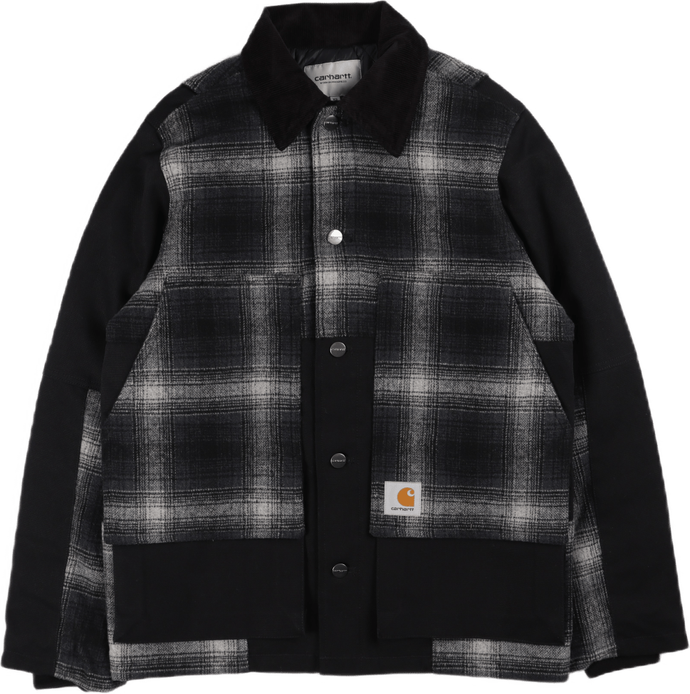 Highland Jacket Wool/polyester Black / Highland Check, Blacks, Male, Kleding, jassen, Zwart, L