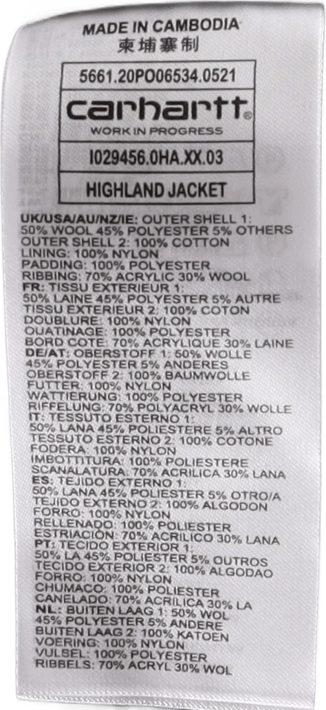 Highland Jacket Wool/polyester Hamilton Brown / Highland Chec - Bild 5