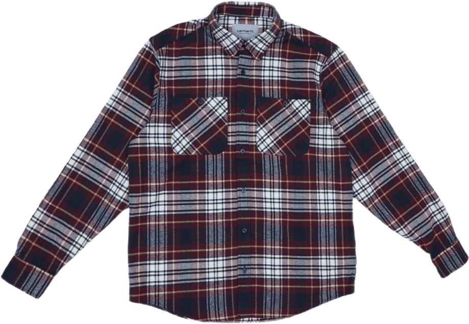 L/s Dunbar Shirt 100% Cotton H Dunbar Check, Wine