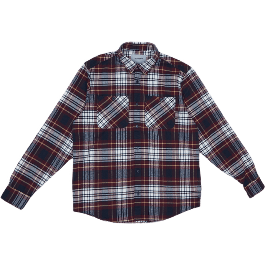 L/s Dunbar Shirt 100% Cotton H Dunbar Check, Wine