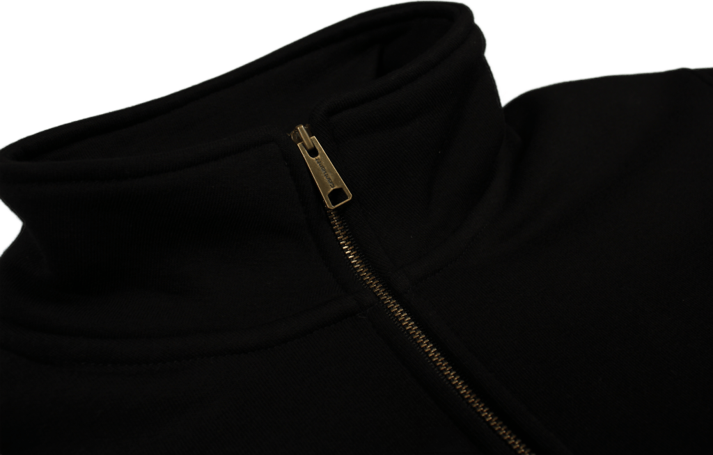 Chase Neck Zip Sweat Cotton/po Black / Gold - Bild 3