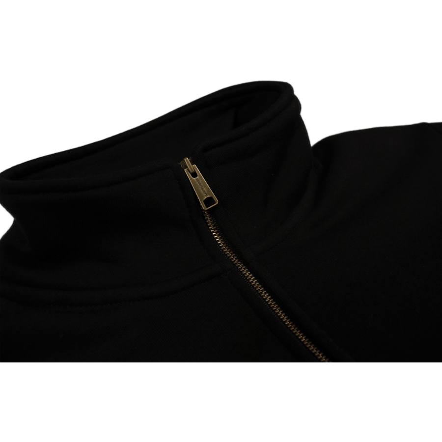 Chase Neck Zip Sweat Cotton/po Black / Gold - Bild 3