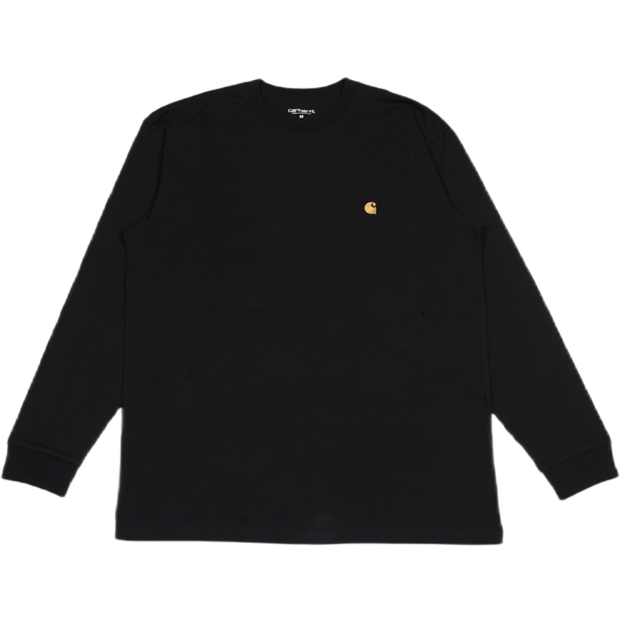 L/s Chase T-shirt 100% Cotton Black / Gold