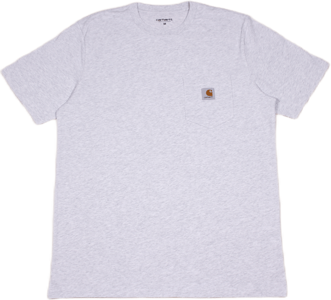 S/s Pocket T-shirt Cotton Sing Ash Heather