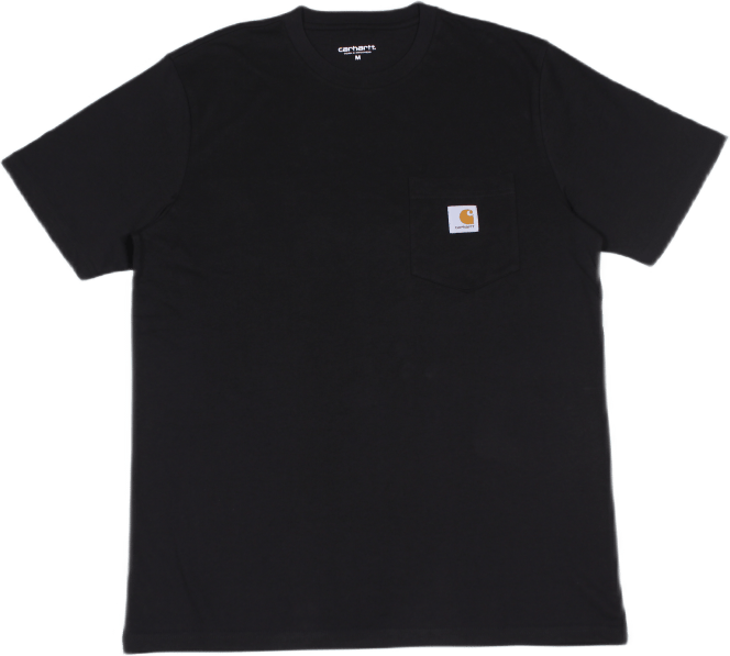 S/s Pocket T-shirt Cotton Sing Black