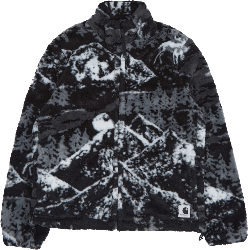 W' High Plains Liner 60/40% Po High Plains Jacquard, Black, Male, Tøj, hættetrøjer og sweatshirts, Sort, M