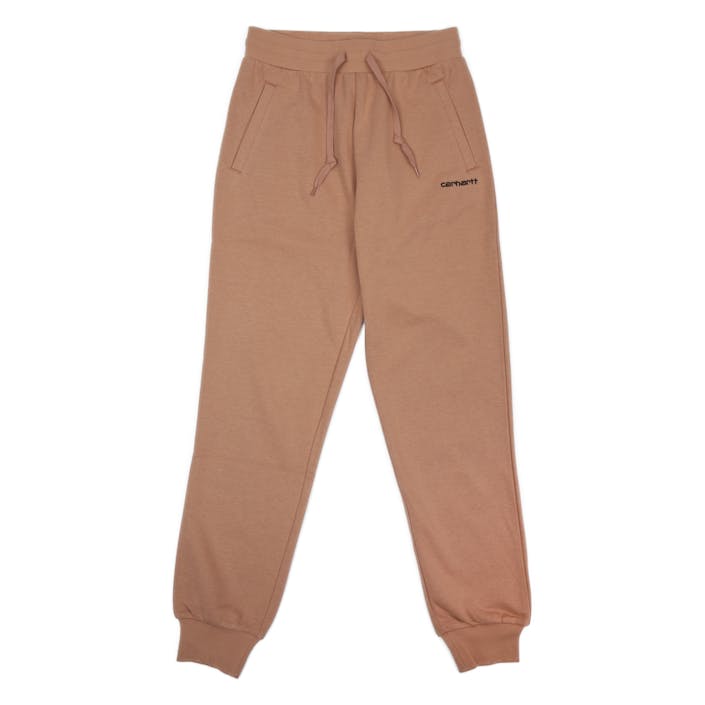 W' Script Embroidery Swt Pant  Sediment / Black, Female, Vêtements, Bottoms, Rose, S