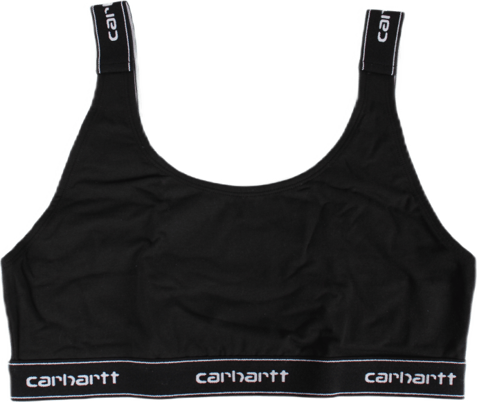 W’ Script Top 93/7% Cotton/ela Black / White