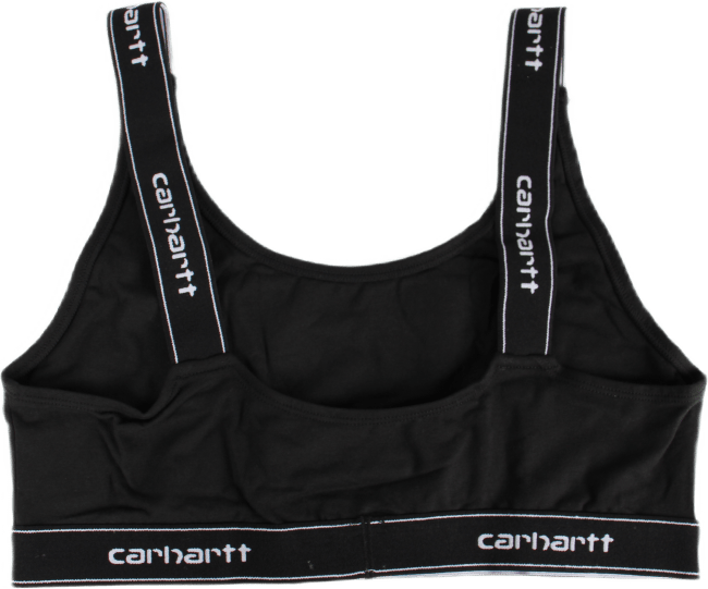 W' Script Top 93/7% Cotton/ela Black / White - Bild 2