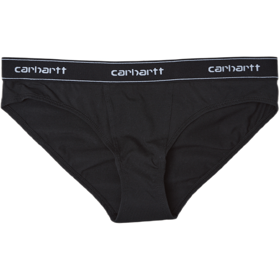 W’ Script Brief 93/7% Cotton/e Black / White