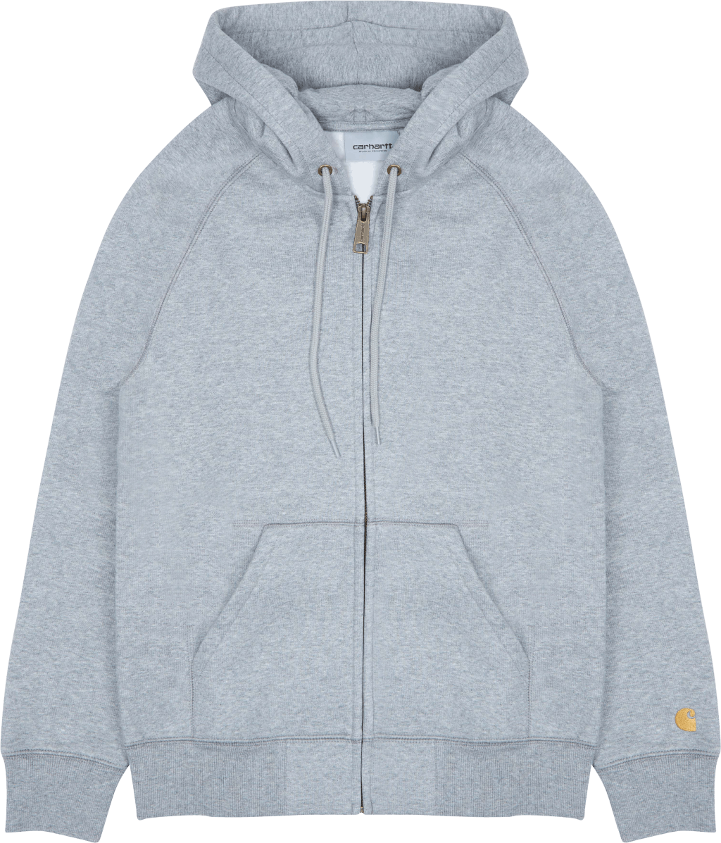 Hooded Chase Jacket Cotton/pol Grey Heather / Gold, Male, Apparels, jackets, Grey, L