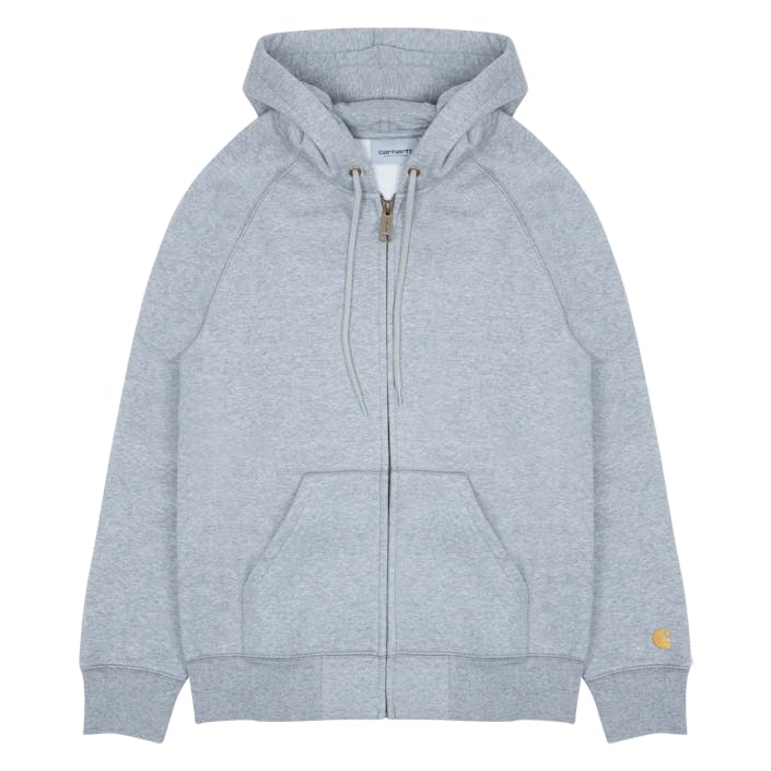 Hooded Chase Jacket Cotton/pol Grey Heather / Gold, Male, Apparels, jackets, Grey, L