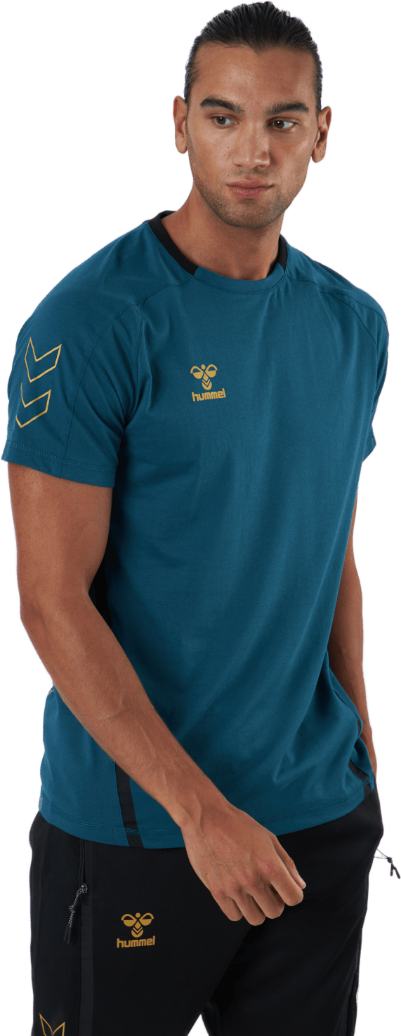 Hmlcima Xk T-shirt S/s Blue Coral