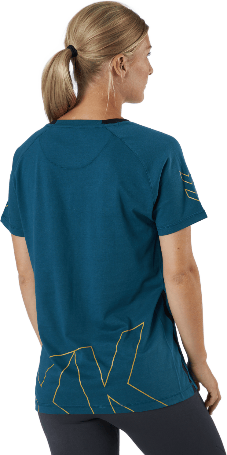 Hmlcima Xk T-shirt S/s Woman Blue Coral - Bild 3