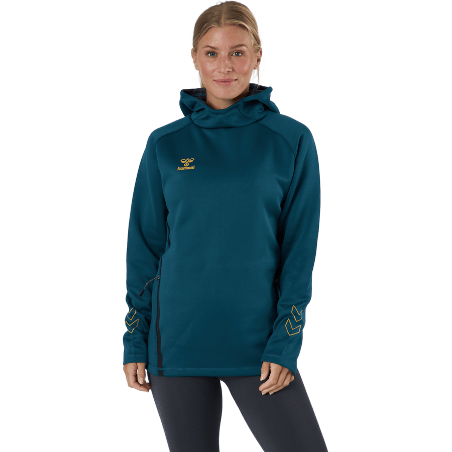 Hmlcima Xk Hoodie W Blue Coral