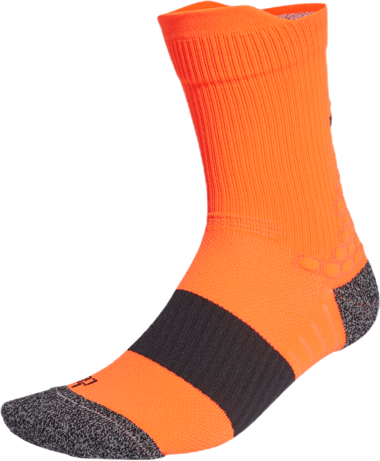 Ultraboost 21 Crew Sock Aeroready Solar Red / Black, Unisex, Aparelhos, Meias, Treino, Laranja, 37-39