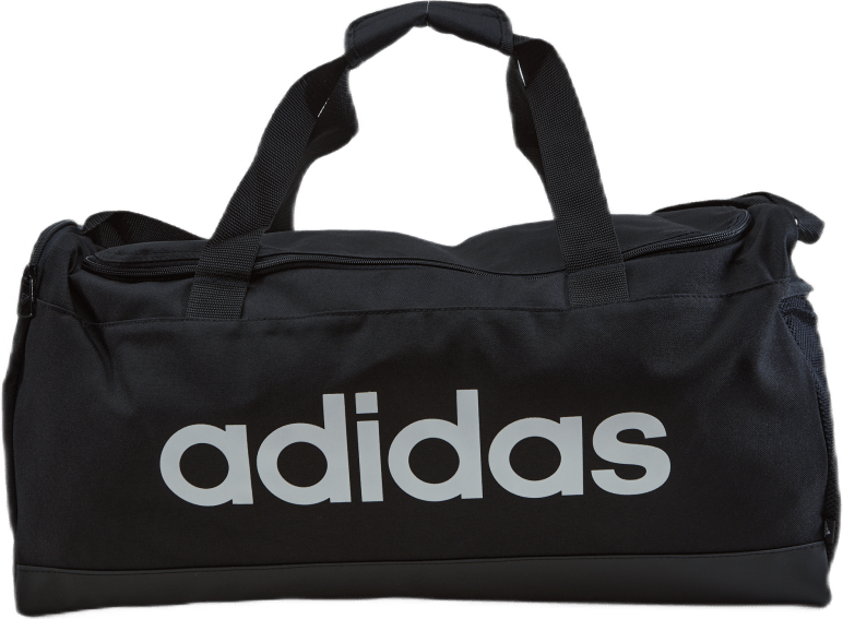 Essentials Duffel Bag M Black / White, Unisex, varusteet, laukut & reput, Musta, ONESIZE