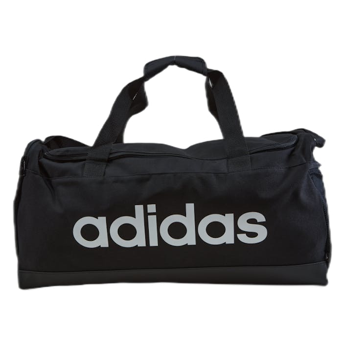 Essentials Duffel Bag M Black / White, Unisex, varusteet, laukut & reput, Musta, ONESIZE