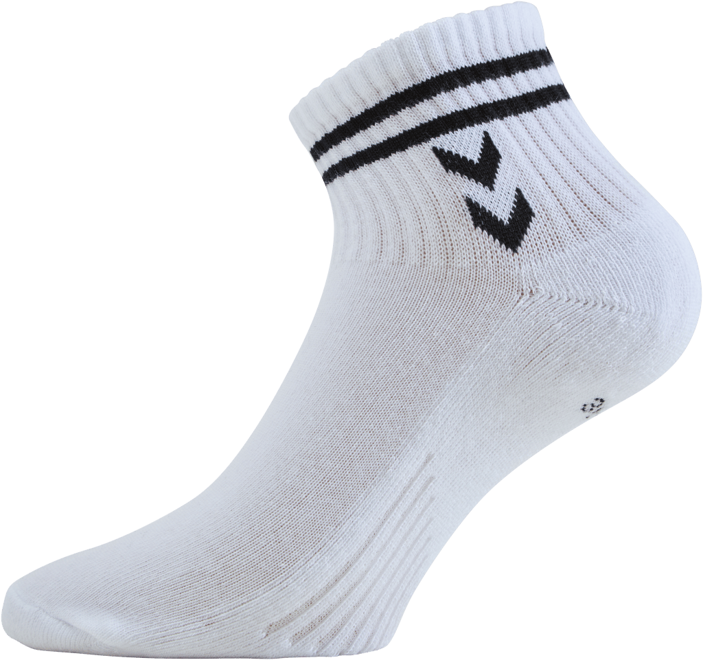 Hmlstripe 4-pack Mid Cut Socks White/black - Bild 4