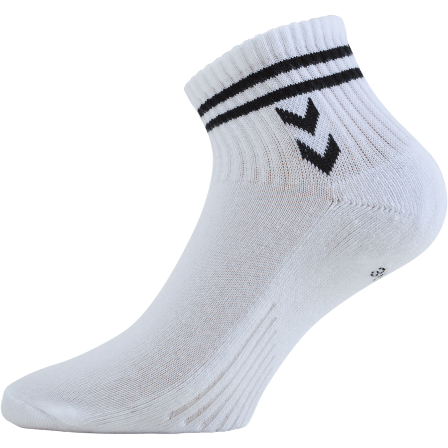 Hmlstripe 4-pack Mid Cut Socks White/black - Bild 4