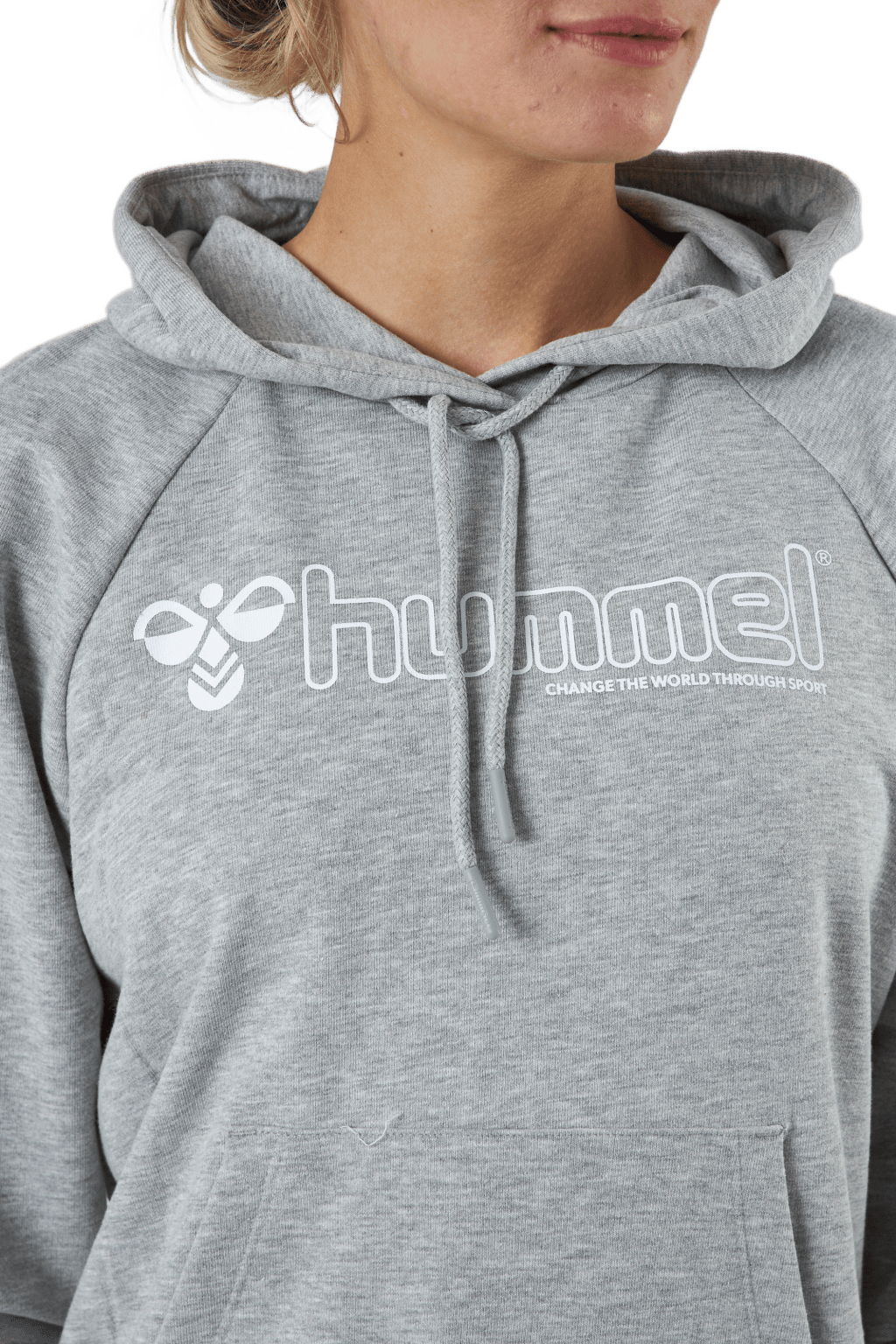 Hmlnoni Hoodie Gery Melange - Bild 4