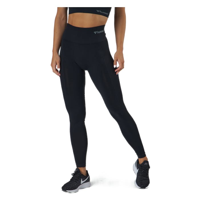 Hmltif Seamless High Waist Tig Black, Female, Apparels, Leggings, Black, XS