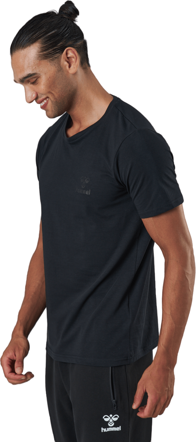 Hmlsigge T-shirt S/s Black, Male, Apparels, T-shirt, Black, L