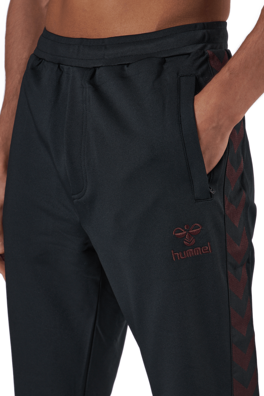 Hmlnathan 2.0 Tapered Pants Black/fudge - Bild 4