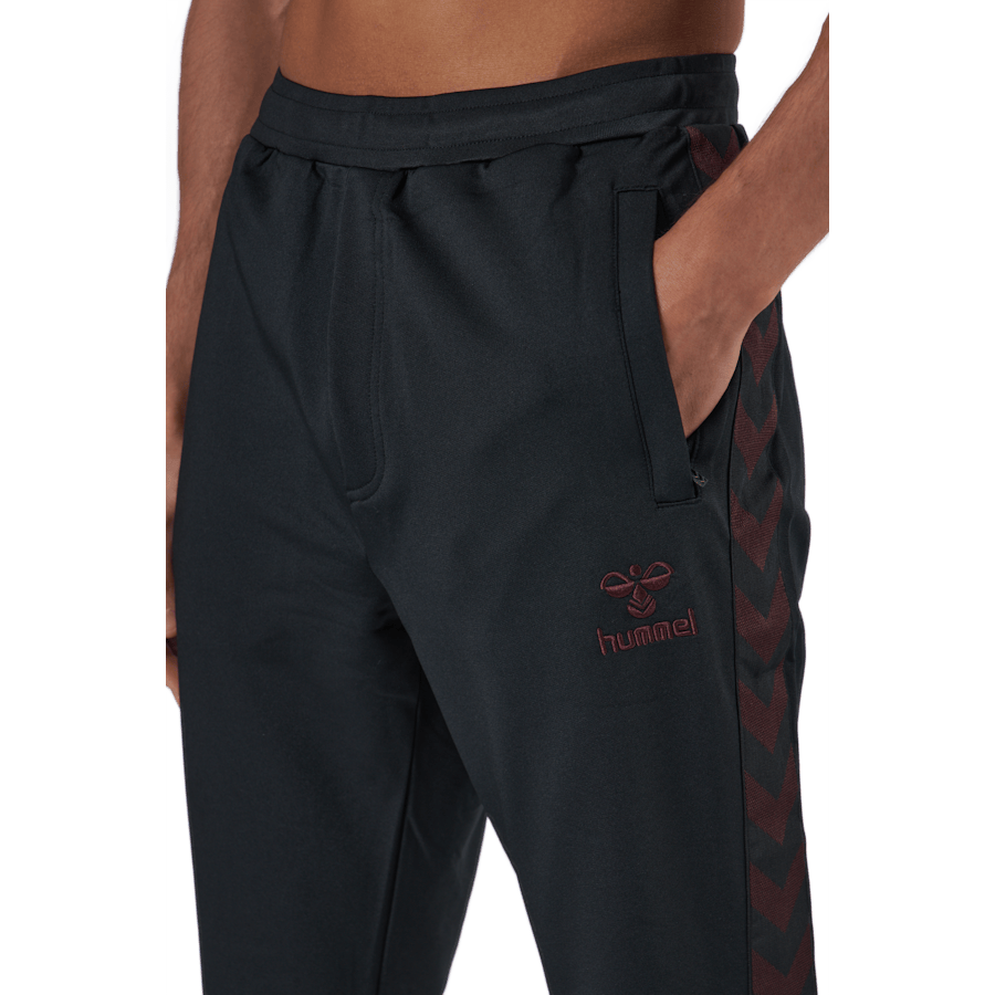 Hmlnathan 2.0 Tapered Pants Black/fudge - Bild 4