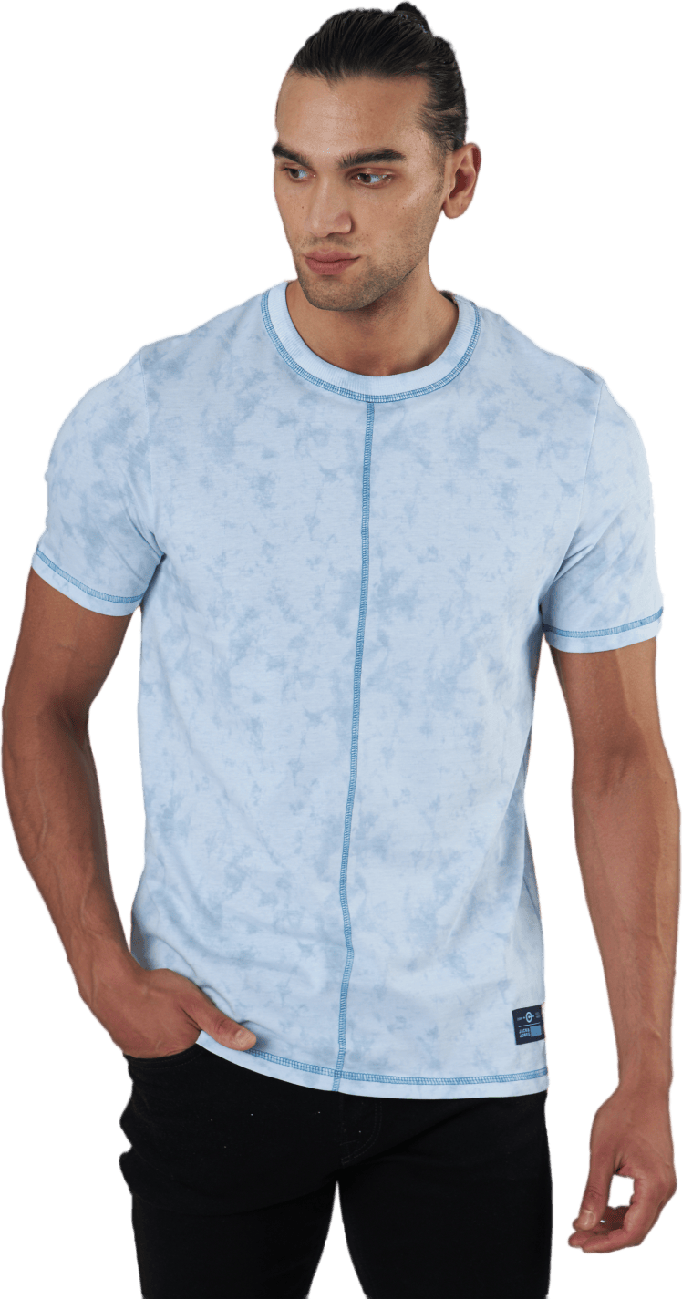 Jcowayne Tee Ss Crew Neck Deep Water, Male, Apparels, T-shirt, Blue, XL