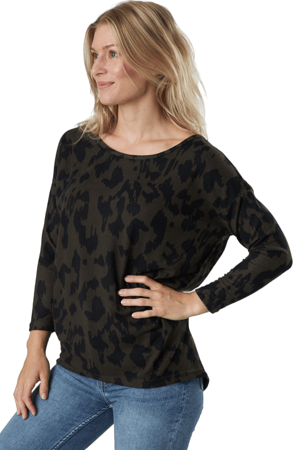 Onlelcos 4/5 Aop Top Jrs Noos Grape Leaf