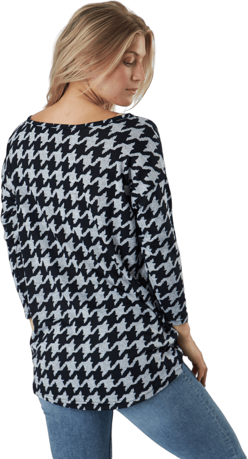 Onlelcos 4/5 Aop Top Jrs Noos Light Grey Melange - Bild 3