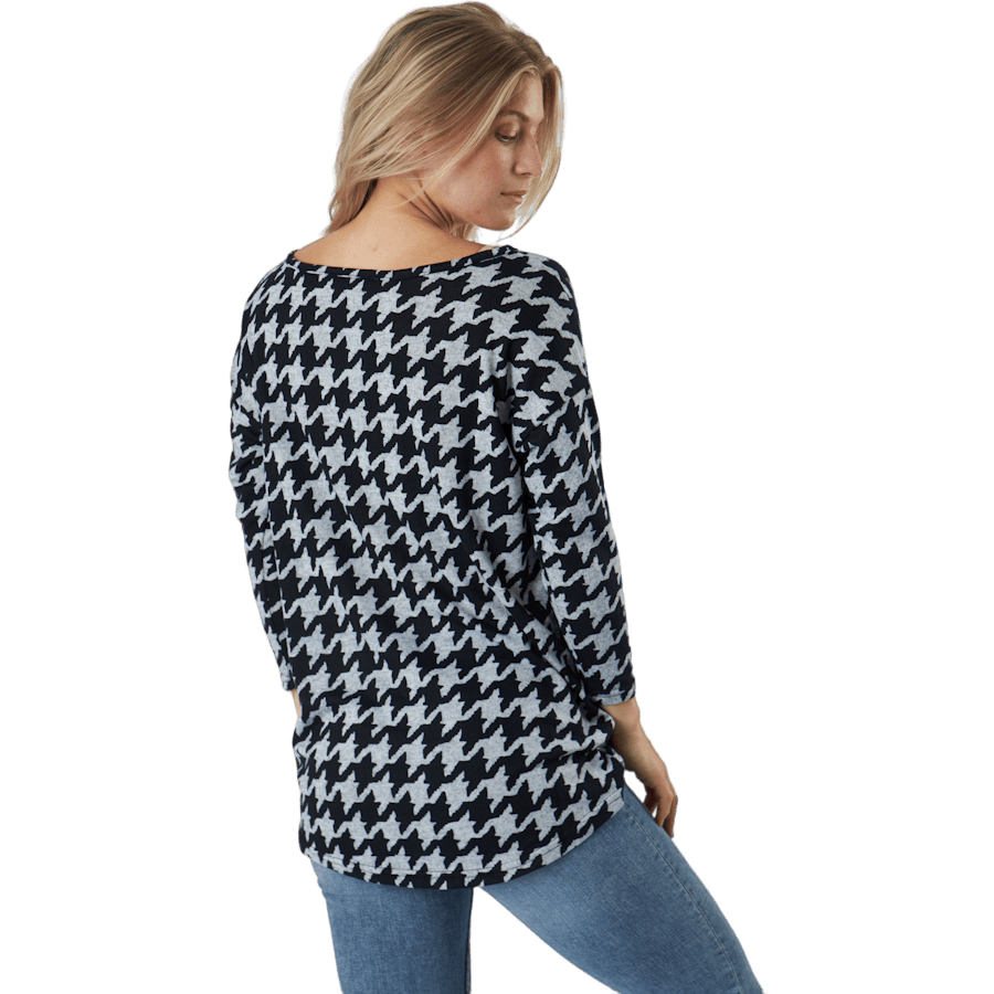 Onlelcos 4/5 Aop Top Jrs Noos Light Grey Melange - Bild 3