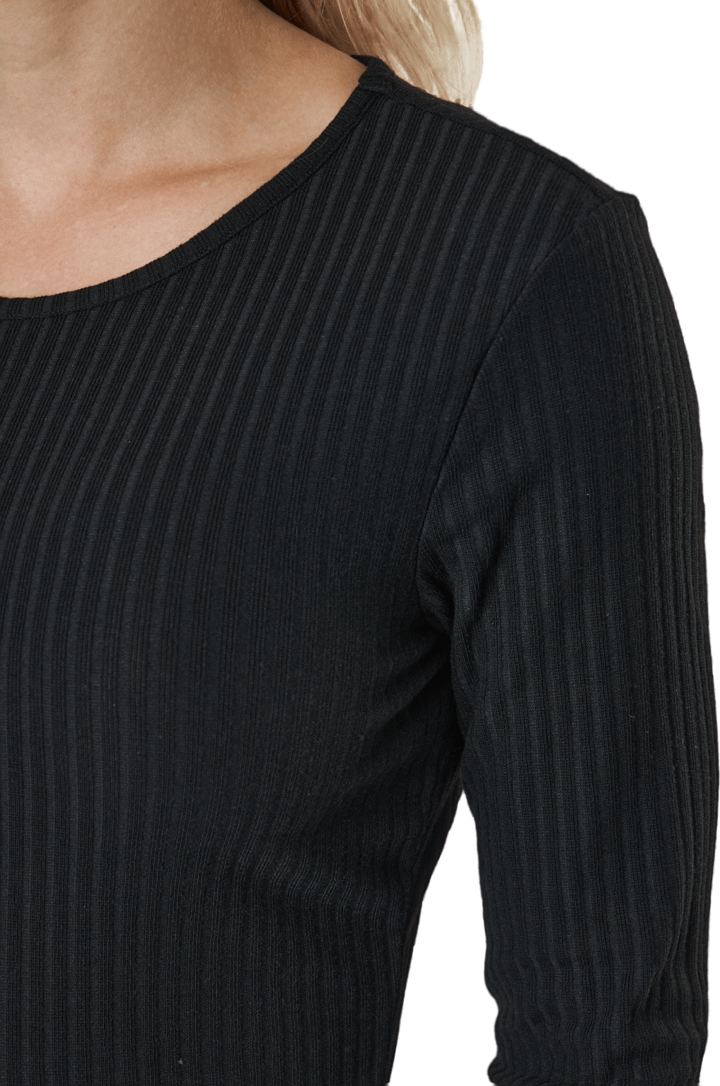 Onlnella L/s O-neck Rib Top No Black - Bild 5