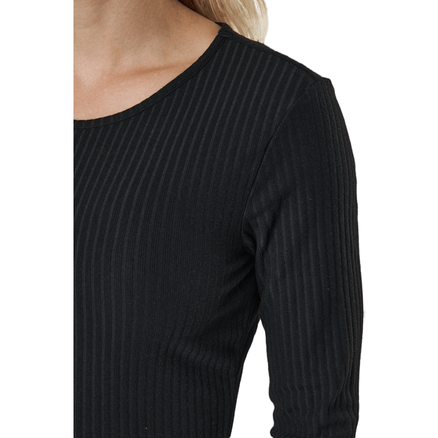 Onlnella L/s O-neck Rib Top No Black - Bild 5