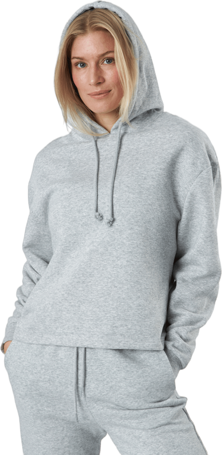 Pcchilli Ls Hoodie Noos Bc Light Grey Melange, Female, Apparels, Shirts, Grey, S
