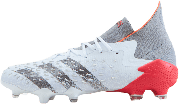 Predator Freak .1 Fg Cloud White / Iron Metallic / Solar Red, Unisex, Kengät, Jalkapallokengät, Jalkapallo, Monivärinen, EU 44 2/3