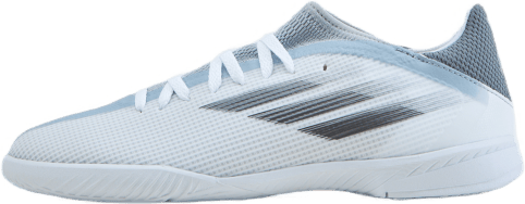 X Speedflow.3 In J Cloud White / Iron Metallic / Solar Red, Unisex, Shoes, Football shoes, Grey, UK 5,5