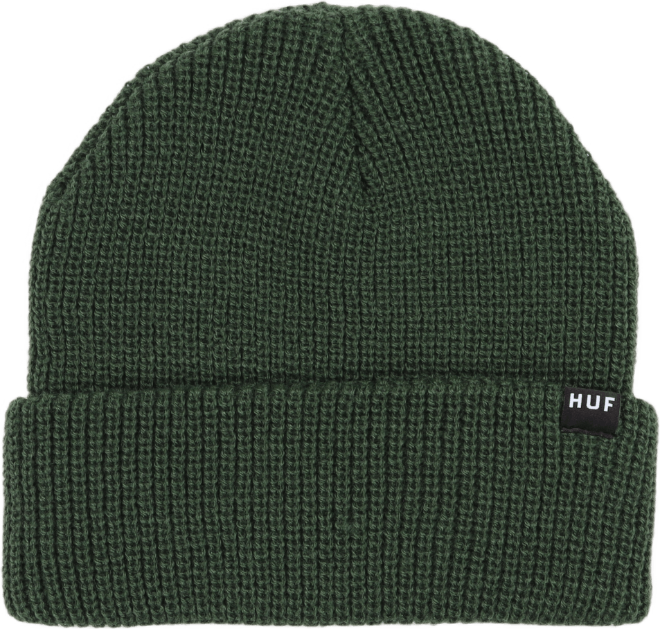 Essentials Usual Beanie Dark Green, Unisex, Apparels, Hats & Caps, Green, ONESIZE