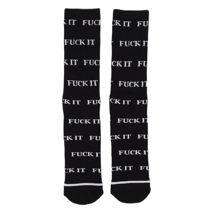 Fuck It Sock Black, Unisex, Abbigliamento, Calzini, Nero, ONESIZE