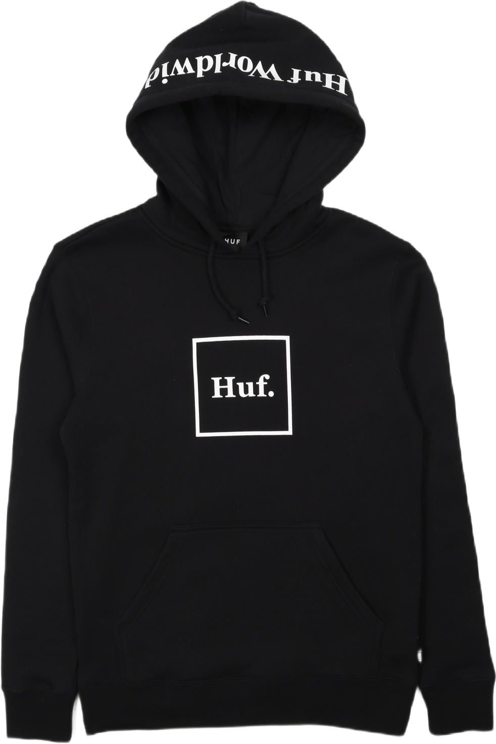 Essentials Box Logo P/o Hoodie Black, Male, Klær, hettegensere og gensere, Svart, XL
