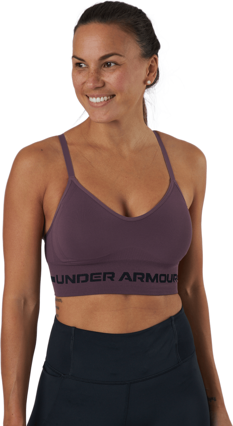 Ua Seamless Low Long Bra Ash Plum