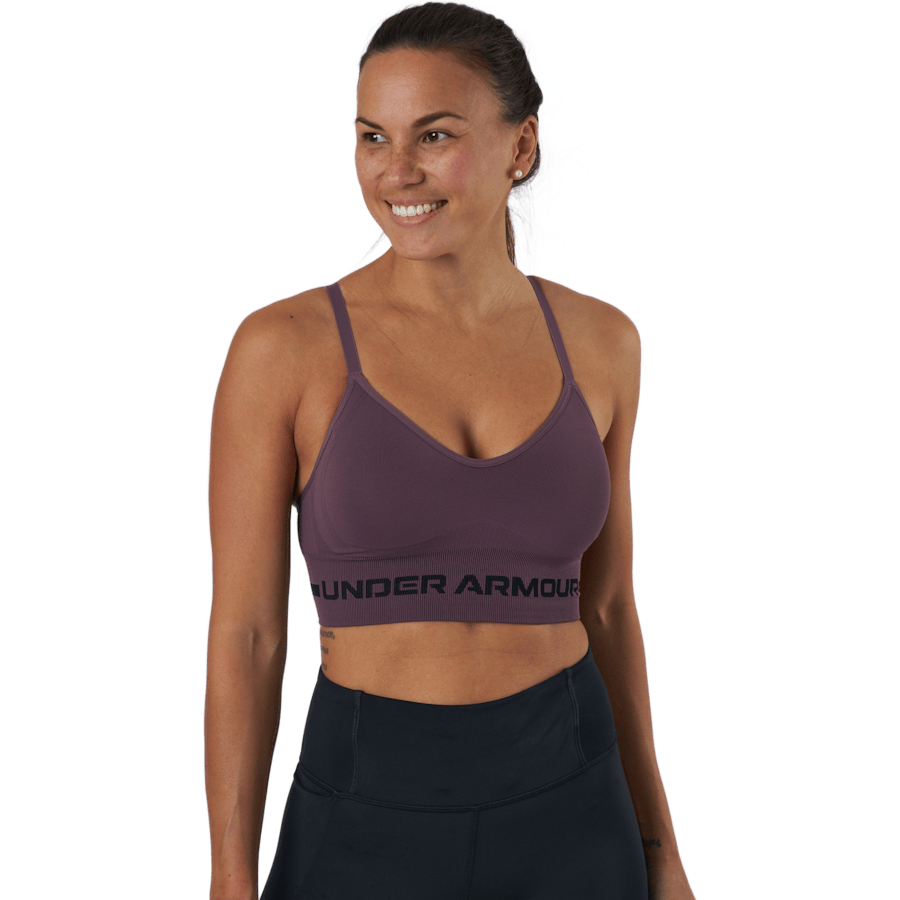 Ua Seamless Low Long Bra Ash Plum