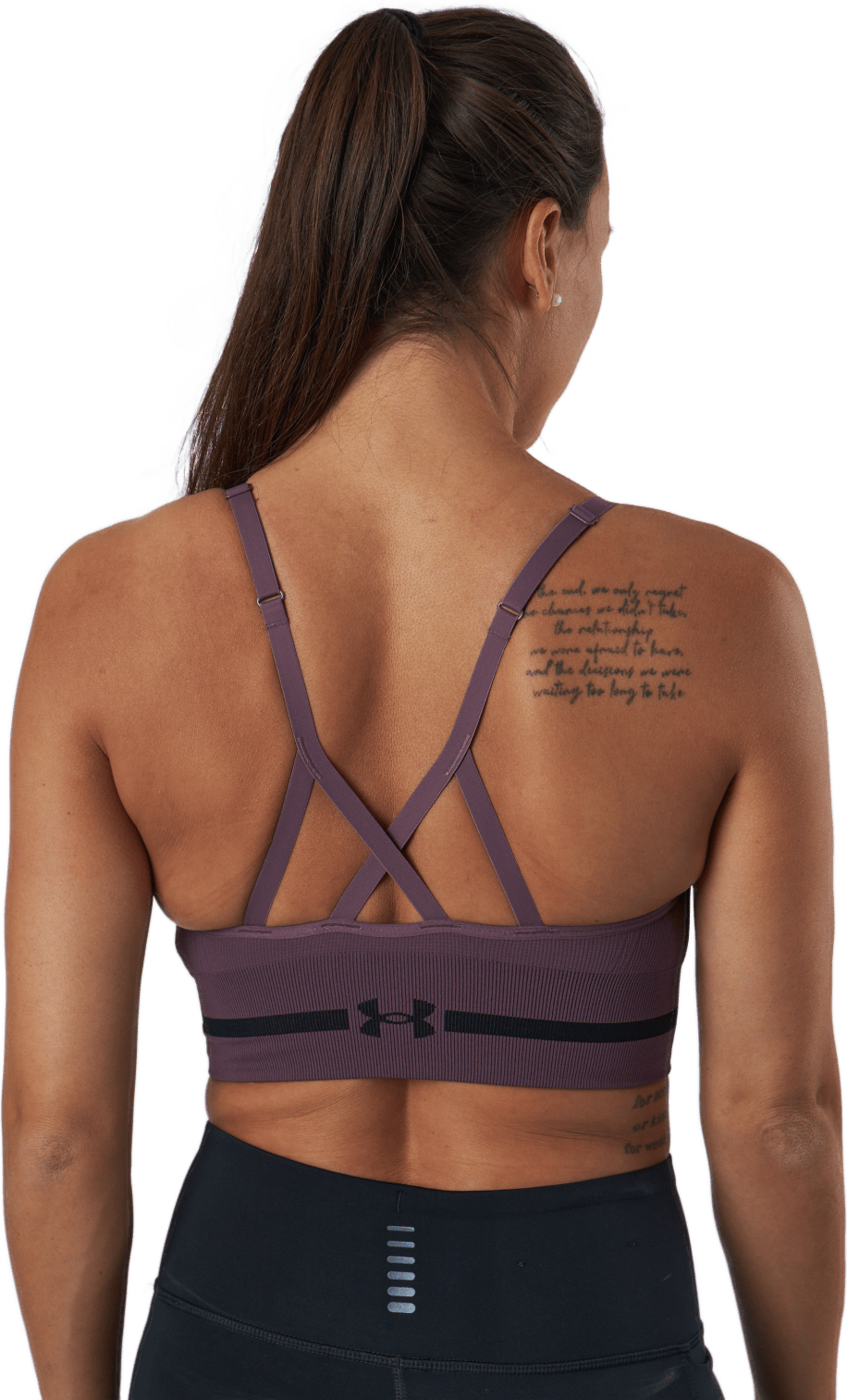 Ua Seamless Low Long Bra Ash Plum - Bild 3