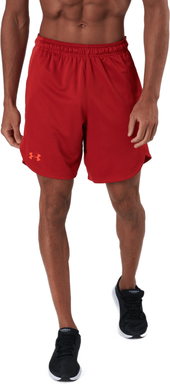 Ua Knit Training Shorts Radiant Red, Male, Ropa, Pantalones cortos, Fitness, Rojo, XXL