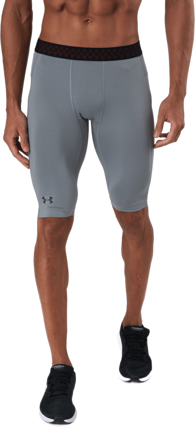 Ua Hg Rush 2.0 Long Shorts Concrete - Bild 2