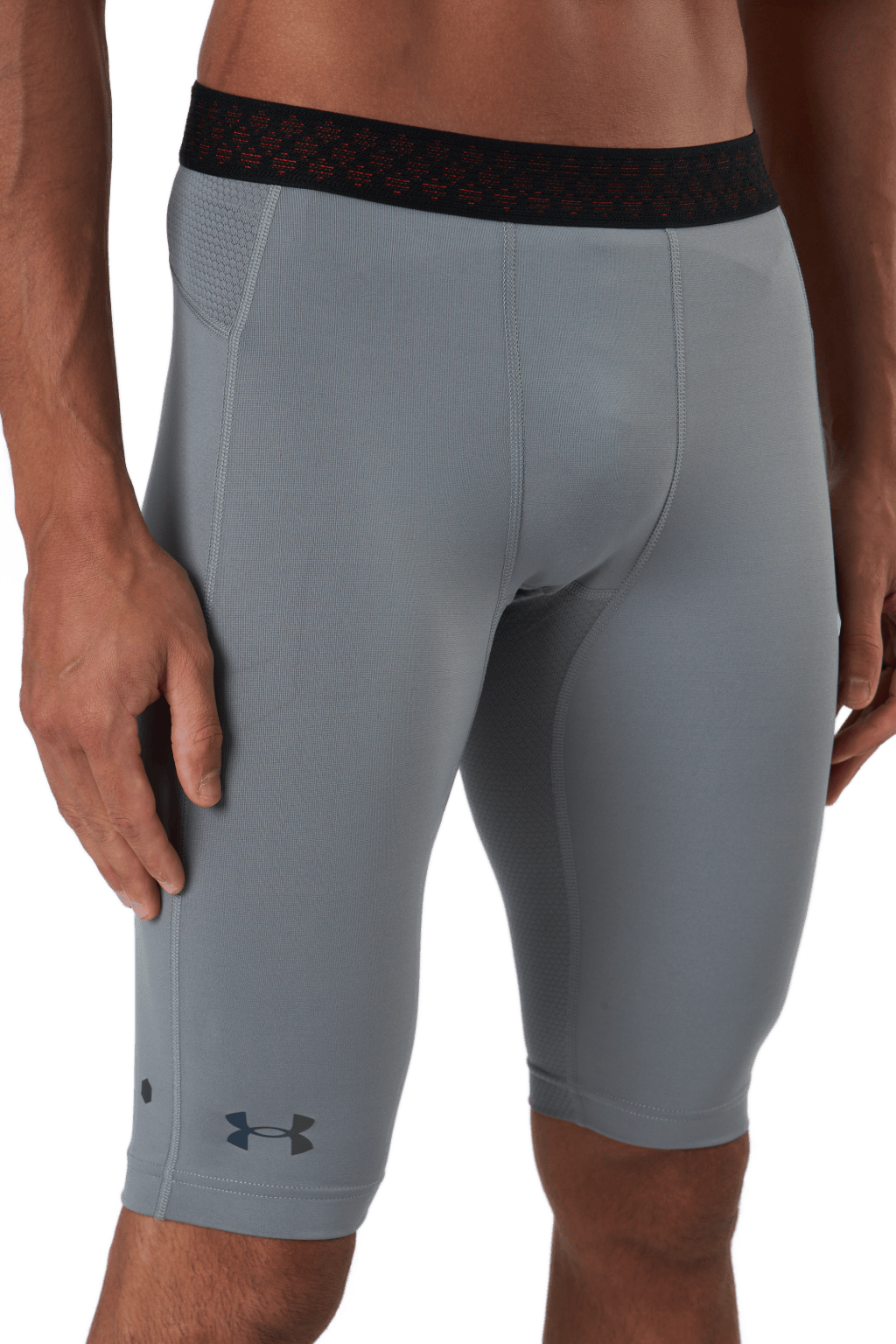 Ua Hg Rush 2.0 Long Shorts Concrete - Bild 4