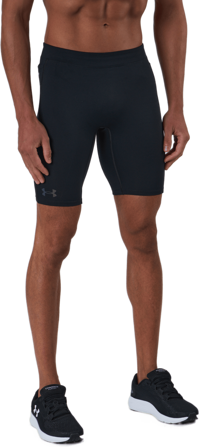 Ua Rush Stamina Half Tight Black, Male, Apparels, Leggings, Running, Multi color, XXL