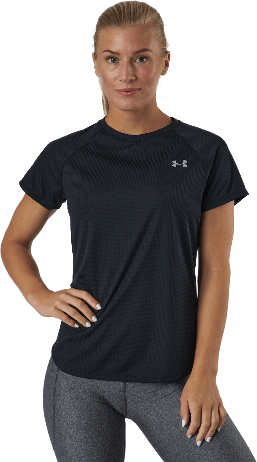 Ua Speed Stride Short Sleeve Black